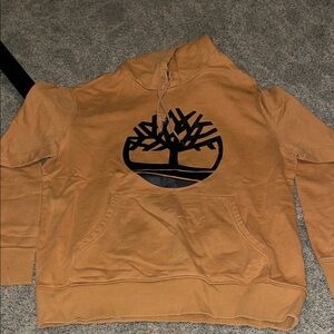 Timberland Brown Hoodie with Black Logo